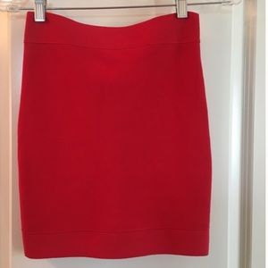Bcbgmaxazria orange skirt